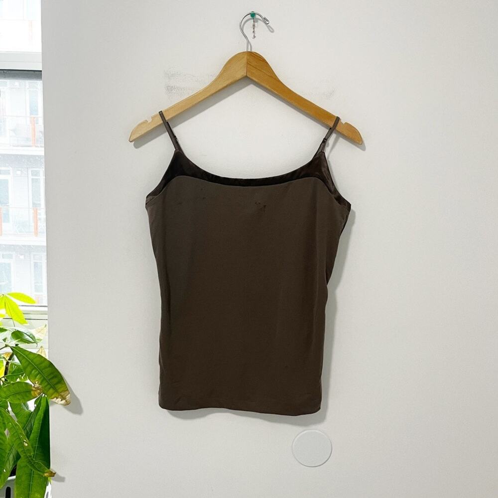 Banana Republic Two-Toned Brown Silky Camisole Tank Size Medium